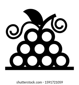 grape icon isolated sign symbol vector illustration - high quality black style vector icons
