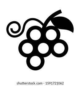 grape icon isolated sign symbol vector illustration - high quality black style vector icons
