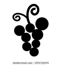 grape icon isolated sign symbol vector illustration - high quality black style vector icons
