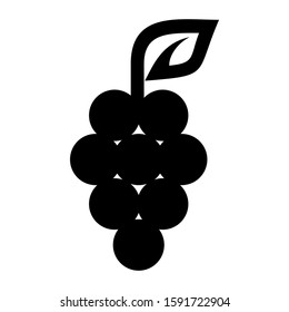 grape icon isolated sign symbol vector illustration - high quality black style vector icons
