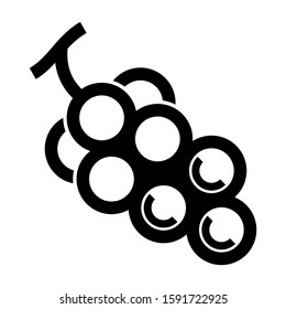 grape icon isolated sign symbol vector illustration - high quality black style vector icons
