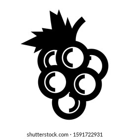 grape icon isolated sign symbol vector illustration - high quality black style vector icons
