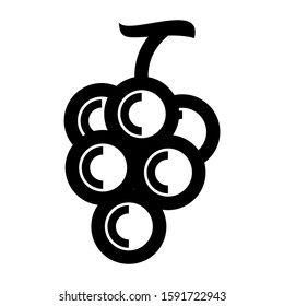 grape icon isolated sign symbol vector illustration - high quality black style vector icons
