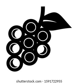 grape icon isolated sign symbol vector illustration - high quality black style vector icons
