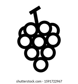 grape icon isolated sign symbol vector illustration - high quality black style vector icons
