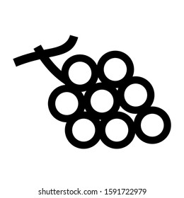 grape icon isolated sign symbol vector illustration - high quality black style vector icons
