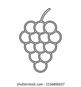 Grape icon in line style