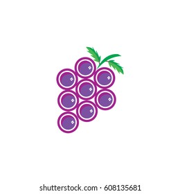 grape icon logo fruit 