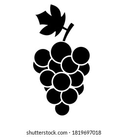 Grape icon, logo isolated on a white background