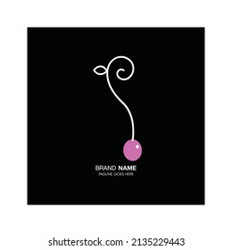 grape icon. grape logo sign design