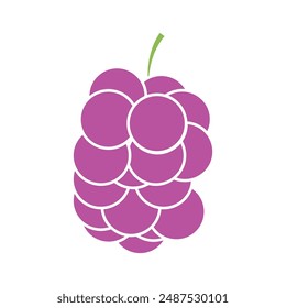 grape icon logo vector illustration design