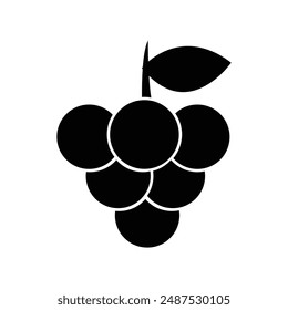 Grape Icon Logo Vektorillustration Design