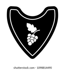 Grape icon and shield