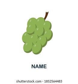 Grape icon. Simple element from fruits collection. Creative Grape icon for web design, templates, infographics and more