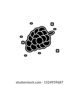 Grape icon. Simple glyph, flat vector of agriculture icons for ui and ux, website or mobile application
