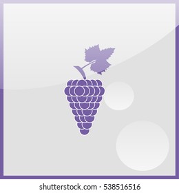 Grape icon or symbol.