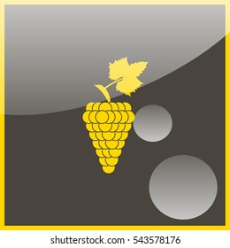Grape icon or symbol.