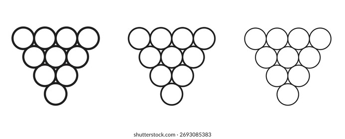 Grape icon symbol. Linear style sign for mobile concept