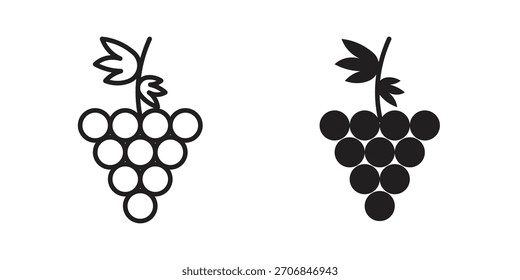 Símbolo de icono de uva para diseños de logotipo, Web, App.