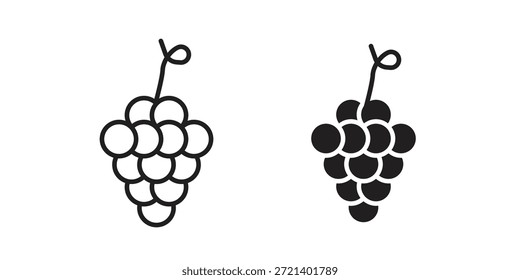 Grape icon for template. Icon vector graphic set
