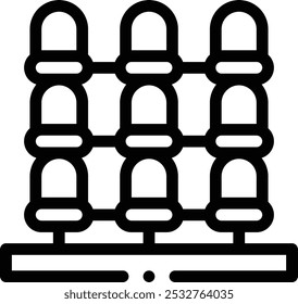 grape icon. Thin Linear Style Design Isolated On White Background