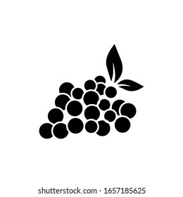 Trendflachdesign der Traubensymbol