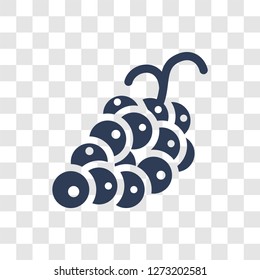 Grape icon. Trendy Grape logo concept on transparent background from Fruits and vegetables collection