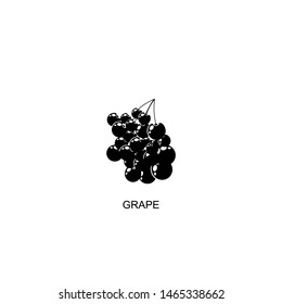 grape icon vector black design