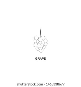 grape icon vector black design