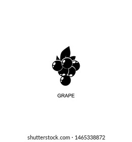 grape icon vector black design