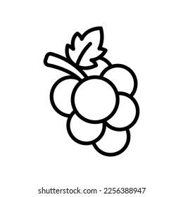 grape icon vector design template in white background