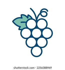 grape icon vector design template in white background