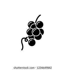 Grape Icon Vector Illustration.