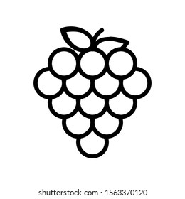 grape icon vector illustration logo template for many purpose. Isolated on white background