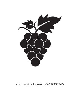 Grape icon vector illustration logo design