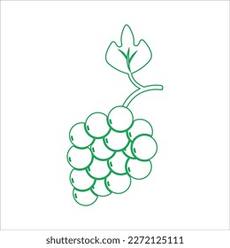 GRAPE ICON VECTOR ILLUSTRATION SYMBOL DESIGN