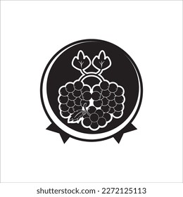 GRAPE ICON VECTOR ILLUSTRATION SYMBOL DESIGN