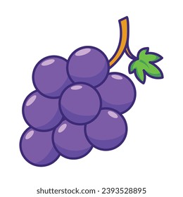 Grape icon vector on trendy design