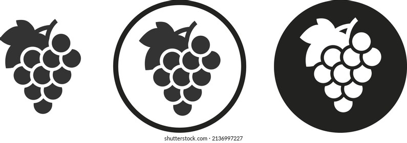 Grape icon . web icon set .vector illustration