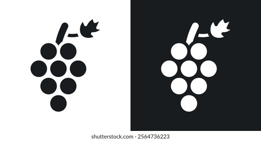 Grape icons in flat syle