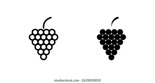 Grape icons, ideal for winemaking, fruit salads, healthy snacks, and organic food products.
