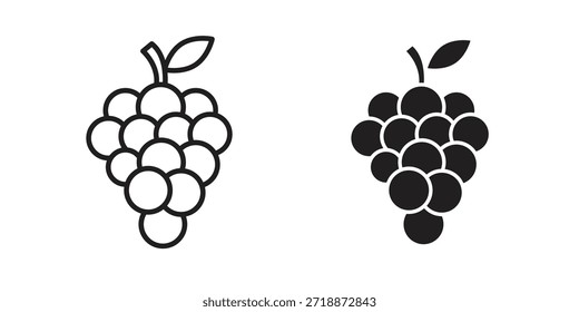 Grape icons sign vectors. suitable for web, app, infographic, etc