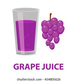 Grape juice icon of vector illustration for web and mobile design