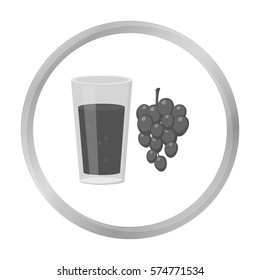 Grape juice icon of vector illustration for web and mobile
