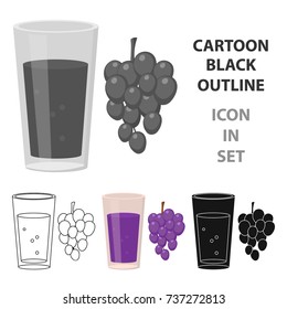 Grape juice icon of vector illustration for web and mobile