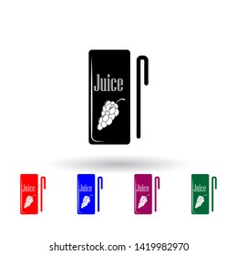 grape juice multi color icon. Elements of drink set. Simple icon for websites, web design, mobile app, info graphics
