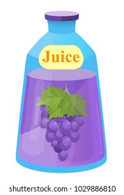 
grape juice, vector illustration