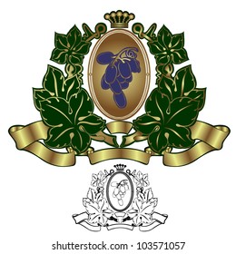 grape label background