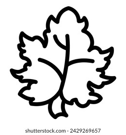 Grape leaf dolma ingredient icon outline vector. Traditional dolmades rolls. Meat and rice stuffed vine leaves