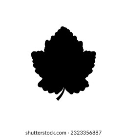 Grape leaf icon vector. Wine illustration sign. Wine shop symbol. Wine house logo.